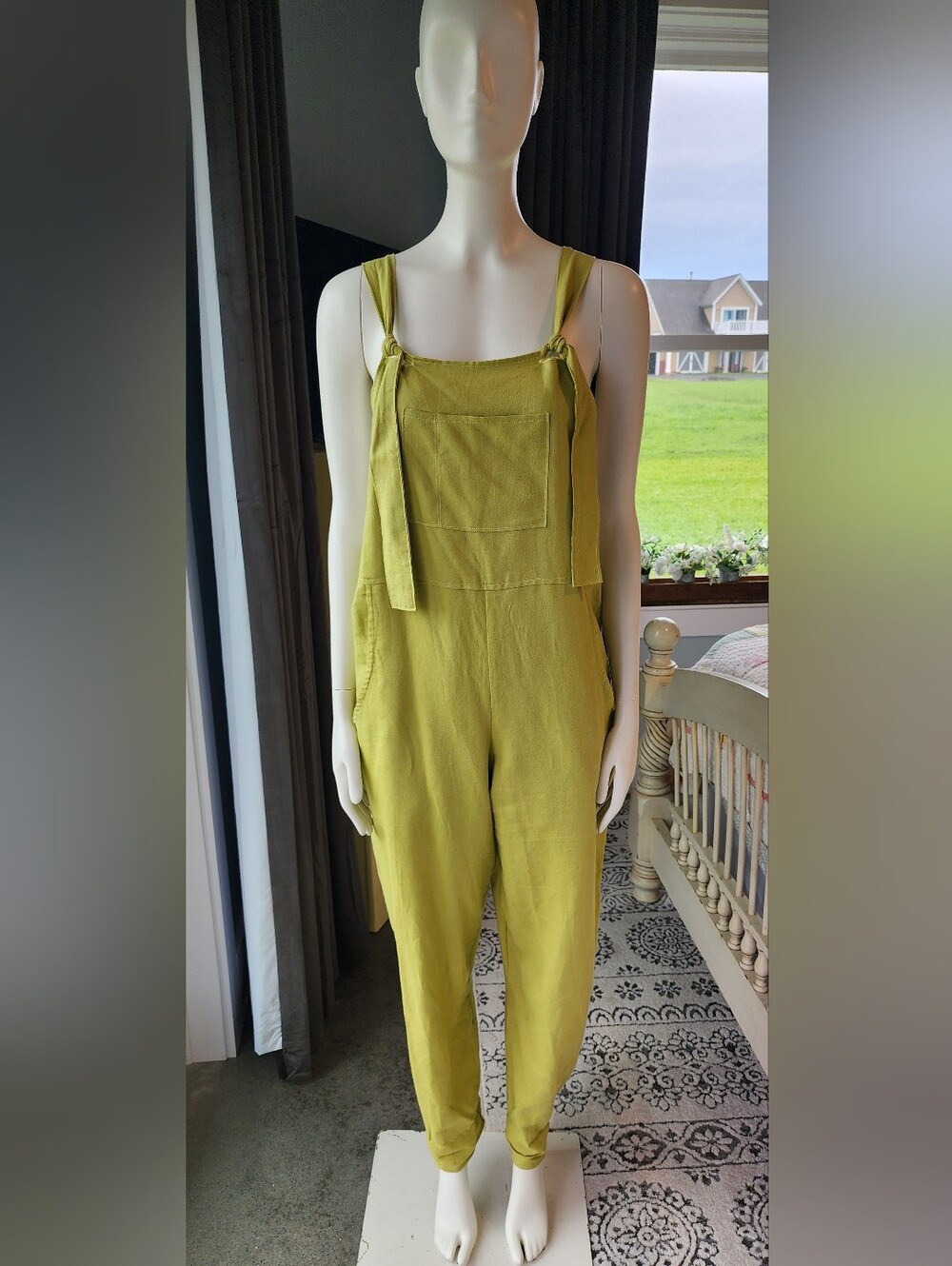 Farmhouse Frocks Rita Romper Overalls XS